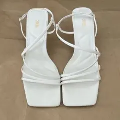 ZARA クリアストラップ ウェッジソール サンダル - メルカリ