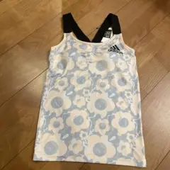 adidas 花柄 タンクトップ 150 カップ付きインナー