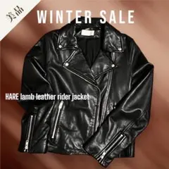 【最終値下げ】HARE 羊革 ダブルライダースジャケット Mサイズ