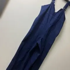 美品❣️ジョンブル❣️レディース❣️デニム❣️サロペット❣️ワイド❣️パンツ❣️濃紺❣️