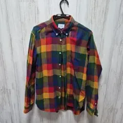 BEAMS チェック柄シャツ Lサイズ マルチカラー