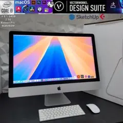 Apple iMac 2019 27インチ 箱、未使用純正キーボード、マウス付属