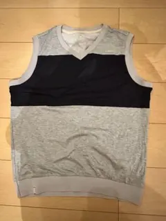 adidas adipure Vネックベスト O/XG グレー/ネイビー