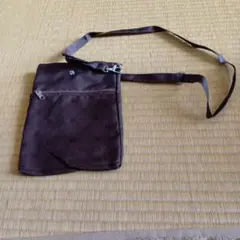 ブラウン合成皮革バッグ