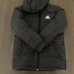 adidas 黒 コート フード付き