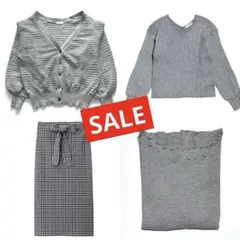 【まとめ売り】 ローリーズファーム GU イーハイフン カーディガン スカート