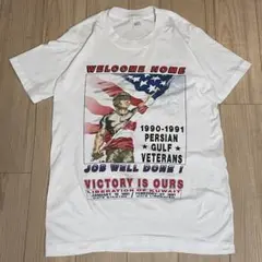 90s古着　ヴィンテージ　Tシャツ　軍隊　湾岸戦争の作戦　万国旗　両面プリント 2025年最新】湾岸戦争Tシャツの人気アイテム - メルカリ