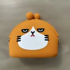 ふてにゃん　シリコンコインケース オレンジ