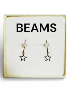 BEAMS（ビームス）スターモチーフ 天然石風 フックピアス 星