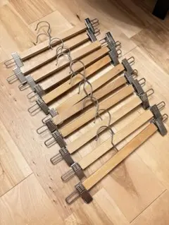 木製ボトムハンガー 11本セット ナチュラル