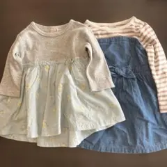 【petit main】長袖トップス２点セット【90cm】