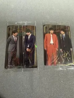 サイン入りタレントトレーディングカード2枚セット