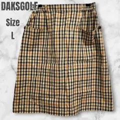 極美品 DAKS GOLF ダックス ハウスチェック キュロットパンツ　Aラインのサムネイル