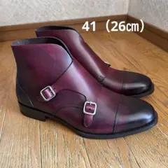 Dsquared2 ディースクエアード　ダブルモンクストラップ ブーツ　本革