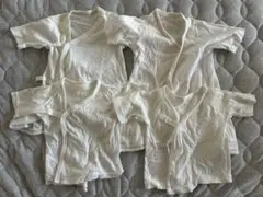 UNIQLO コンビ肌着、短肌着4枚セット50-60cm (無地)