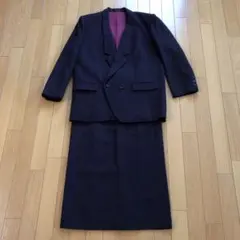 ダークパープル スカートスーツ上下