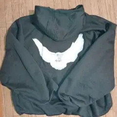 希少XXL！GAPバレンシアガコラボパーカー鳥♪墨色！185cm85kg着画