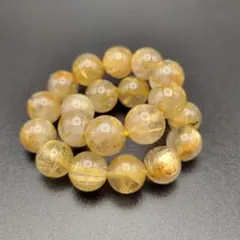 ゴールドルチルクォーツ ブレスレット