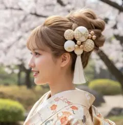 和装　振袖　成人式　結婚式　お呼ばれ　髪飾り