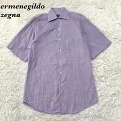 ermenegildo zegna ポロシャツ S/II パープル 無地のサムネイル