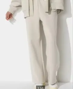 UNIQLO ドライスウェットワイドパンツ M