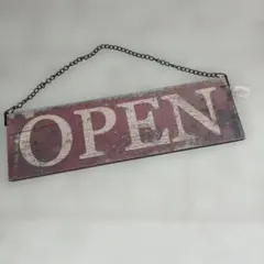ヴィンテージ風　オープンサイン 約40cm