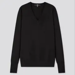 UNIQLO エクストラファインメリノ vネックセーター