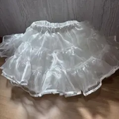 新品未使用⭐️【ふんわりボリューム♡ホワイト パニエ／チュールスカート】