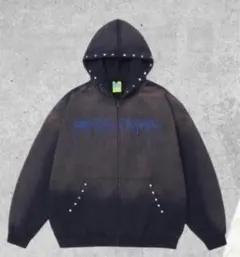 pctokyo/サークルロゴブリーチジップパーカー