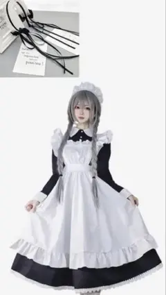 メイド服　コスプレセット　別購入カチューシャ付き