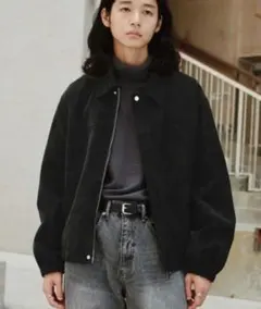 WYM LIDNM FAUX SUEDE ZIP BLOUSON Mサイズ