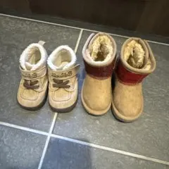 ミキハウス　DOUBLE.B ハリスツイード 13センチ 2足セット