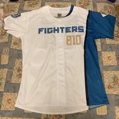 【未使用】【限定】北海道日本ハムファイターズ　50周年記念　ユニフォーム　M 明日4/21(日)先行受注販売終了‼ 歴代ロゴを組み合わせたファイターズ50