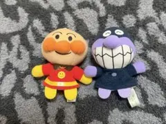 アンパンマン＆バイキンマンぬいぐるみボールチェーン