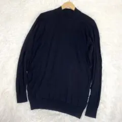 現行タグ　美品　Lサイズ　ジョンスメドレー　モックネック　ニット　長袖　ブラックのサムネイル