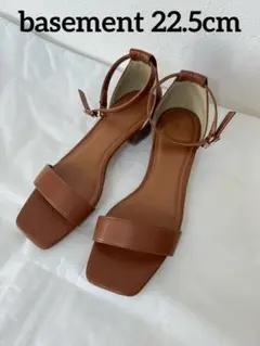 BASEMENT ストラップサンダル　キャメル22.5cm