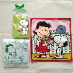 스누피 SNOOPY 손수건 손수건 수건 미니 손수건 레트로