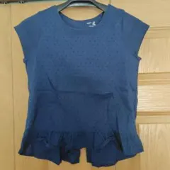 GapKids ネイビー ドット柄 半袖トップス 150