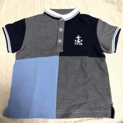 TK SAPKIDアンカー刺繍 マルチカラー ポロシャツ110㌢
