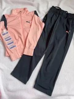 PUMA 120 ジャージ 上下セット トレーニングウェア 女の子