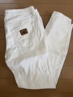 美脚✨ドルチェ＆ガッバーナ 裾ジップ ホワイトデニム 42 ドルガバ 白パンツのサムネイル