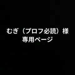 むぎ（プロフ必読）様専用ページ