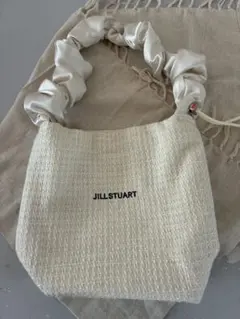 ❥*E様 JILL STUART ホワイト ツイード ハンドバッグのサムネイル