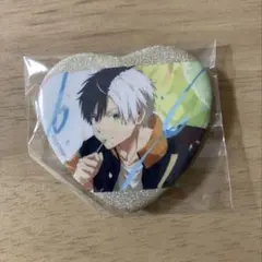 WIND BREAKER 　ハート型グリッター缶バッジ　バースデー　桜遥