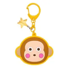 シークレットラバーミラーキーホルダー　おさるのもんきち