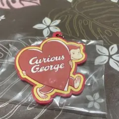 おさるのジョージ　パーティータイム　F賞　ラバーキーホルダー