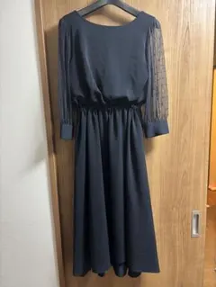 apart by Lowrys レーススリーブ パーティー ドレス ワンピース