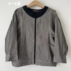 ストライプ柄カジュアルジャケット