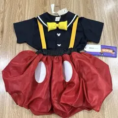 ディズニー ミッキー なりきりコスチューム 100 上下セット 新品