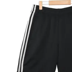 【美品】アディダス 3ストライプ ハーフパンツ ストリート感 刺繍ロゴ スポーツ